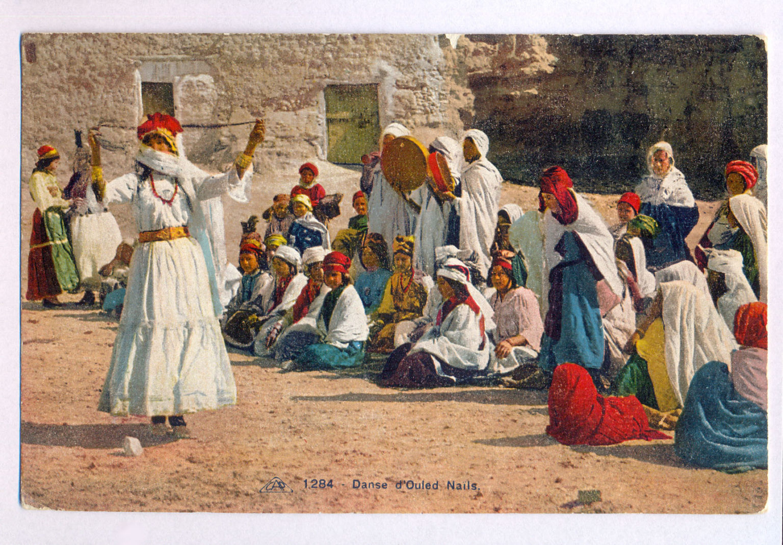 Photo Vintage Algérie Femmes Ouled Naïl – Tirage Albuminé 23x18 Cm, Circa 1890